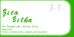 zita bilka business card